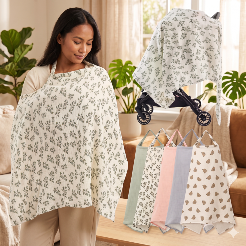 Tablier d'Allaitement en Coton Doux, Intimité, Confort