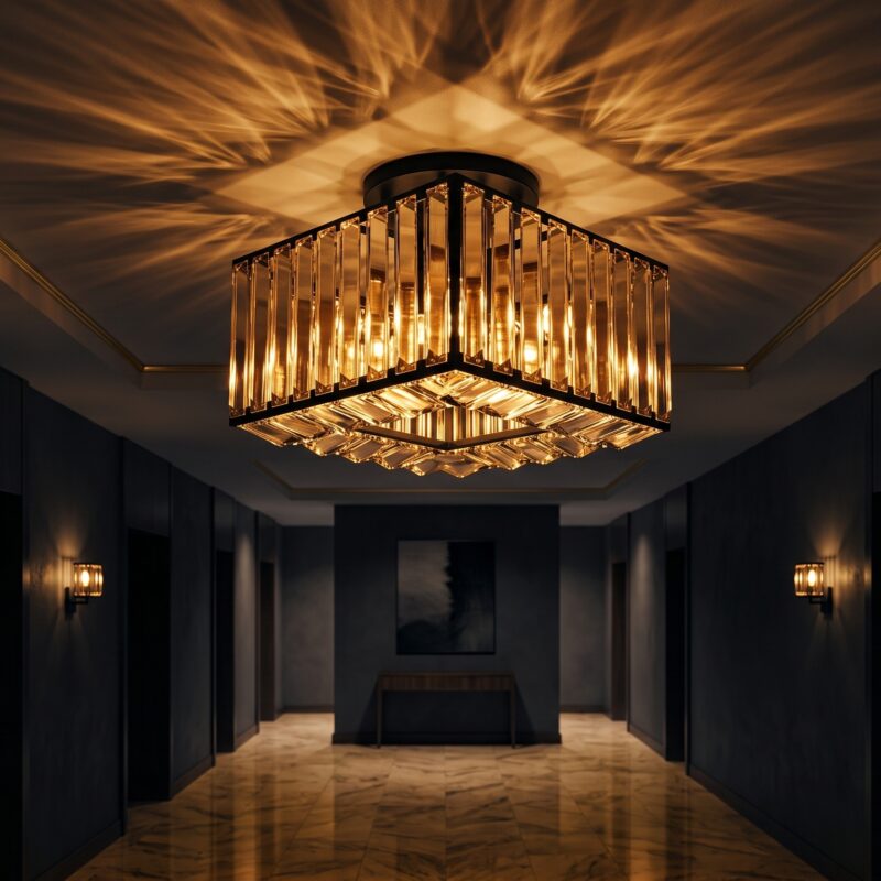 Plafonnier Carré Design