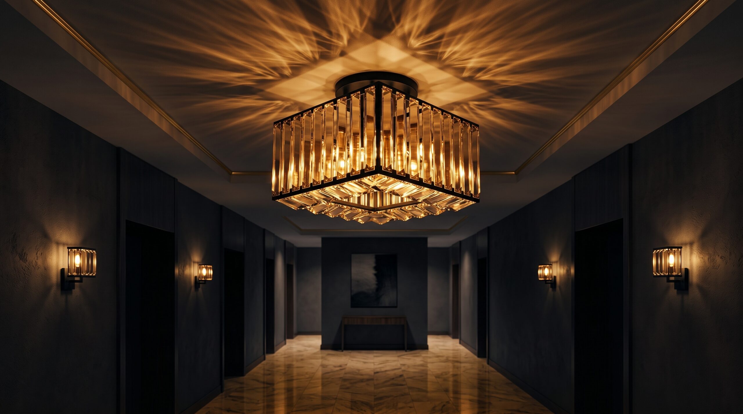 Plafonnier Carré Design