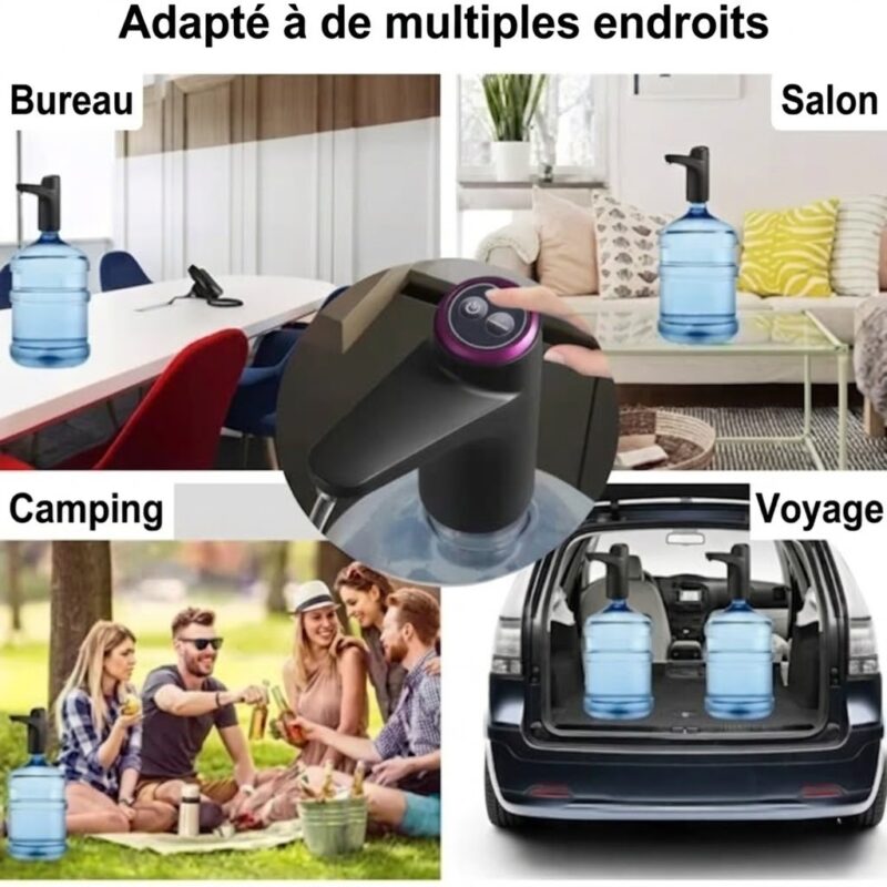 Pompe à Eau Électrique pour Bonbonne Distributeur d'Eau Automatique USB