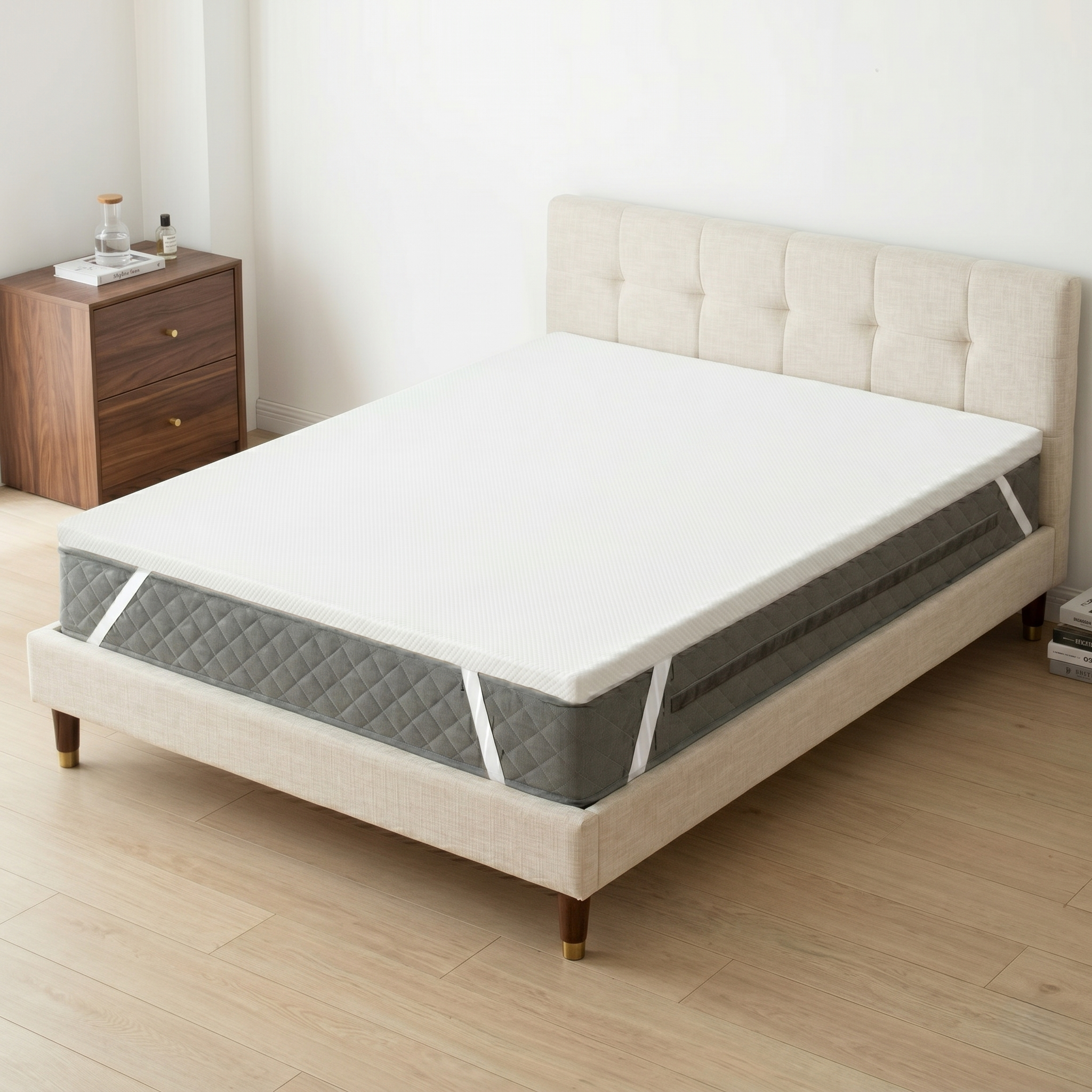 Surmatelas Mémoire de Forme Gel Rafraîchissant Haute Densité 7 cm – Image 2