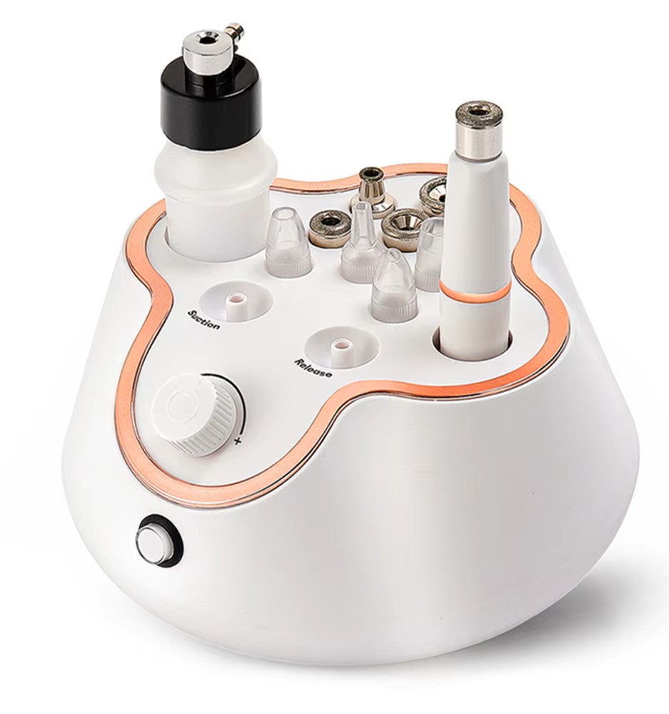 Appareil de Microdermoabrasion Professionnel au Diamant 3-en-1 Teint Éclatant & Peau Neuve