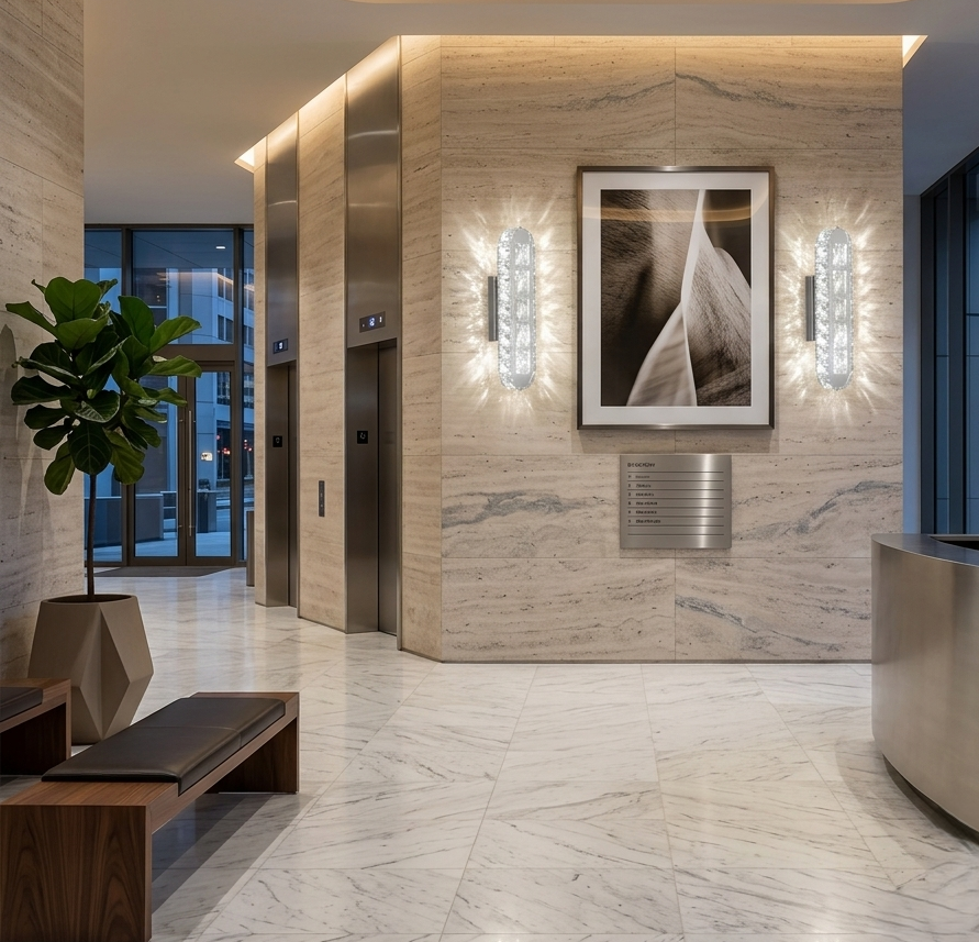 Applique Murale LED Effet Cristal et Chrome – Image 2