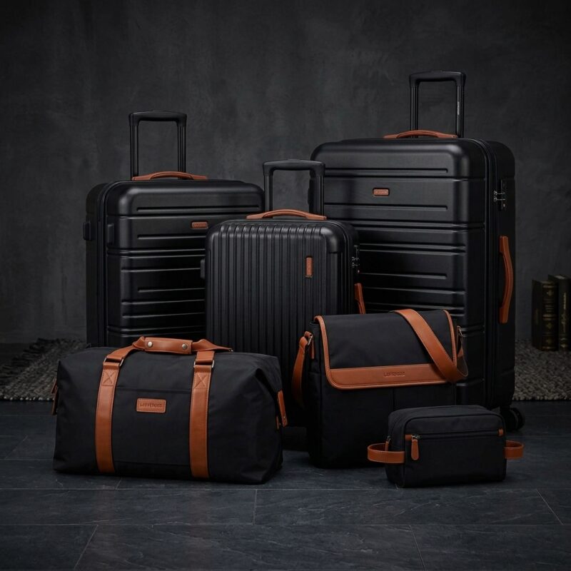 Set de Bagages 6 Pièces ABS & Serrures TSA