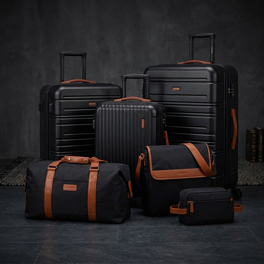 Set de Bagages 6 Pièces ABS & Serrures TSA