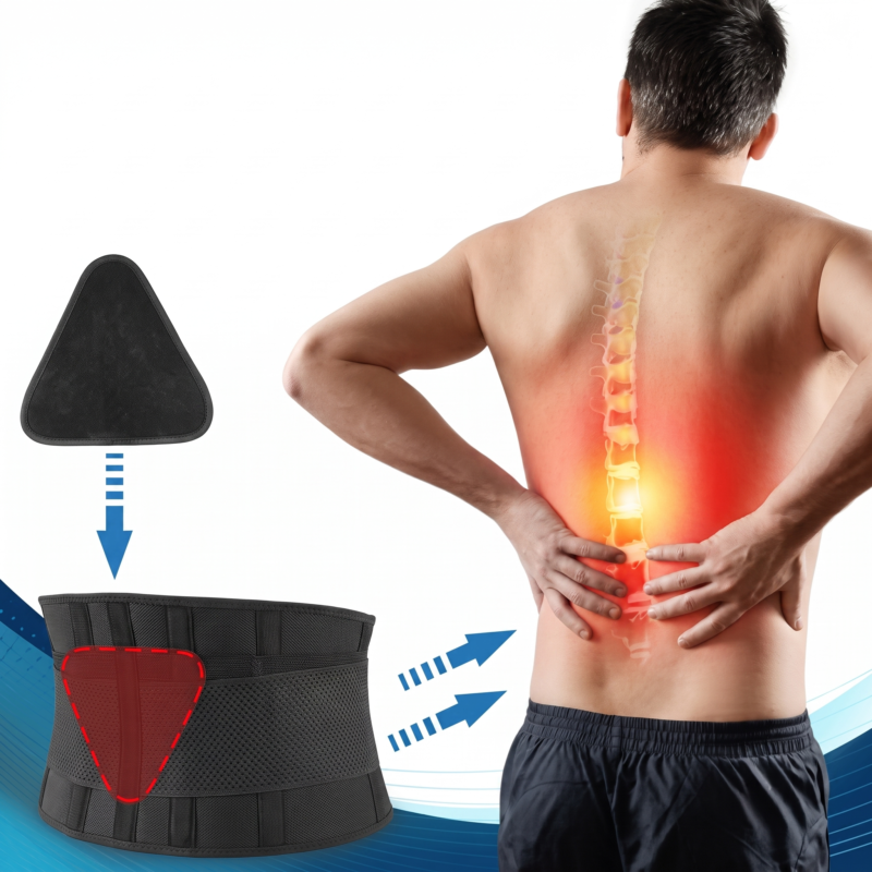 Ceinture de Maintien Lombaire Orthopédique avec Coussinet..