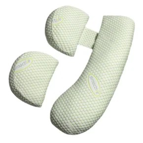 Coussin de Grossesse Évolutif en U Oreiller de Maternité et d'Allaitement 100% Coton