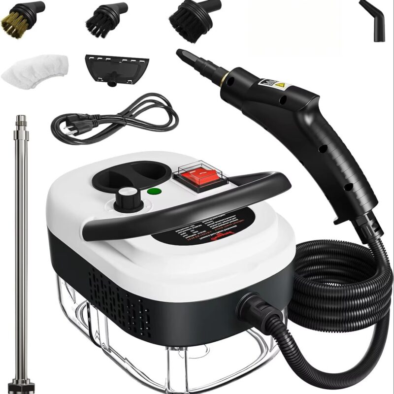 Nettoyeur Vapeur Électrique 2500W Machine de Nettoyage Haute Pression Portable pour Voiture, Maison et Hôtel