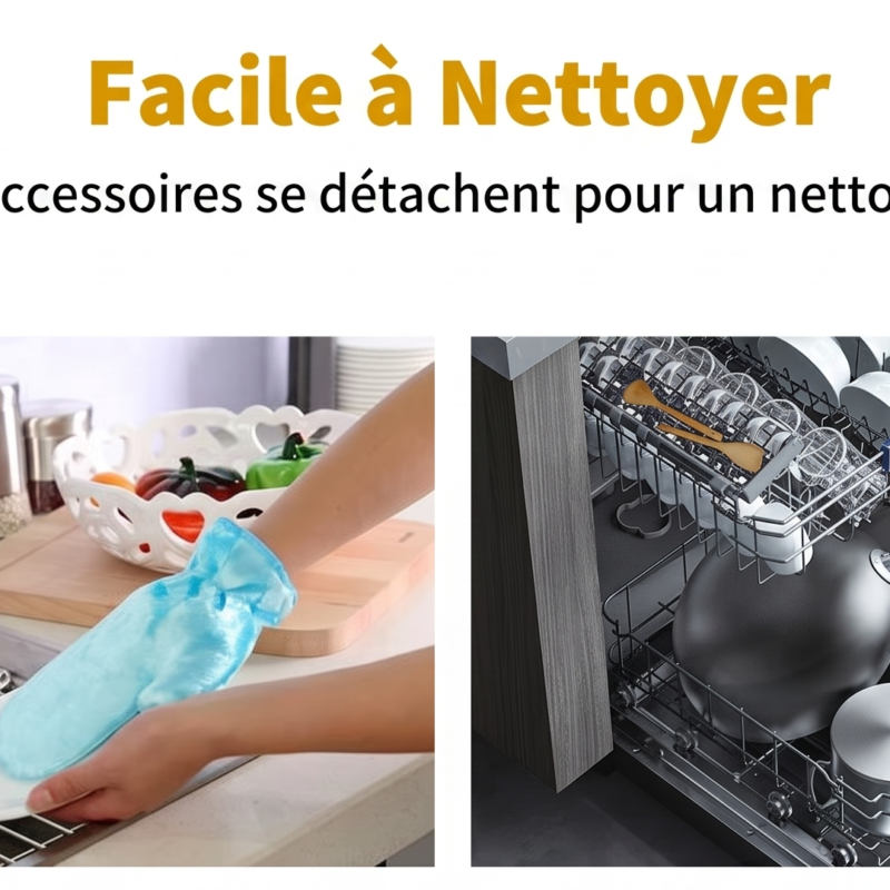 Robot de Cuisine Multifonction – 1100W, 3 Vitesses avec Blender et Hachoir XXL