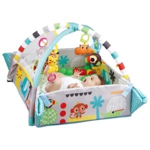 Tapis de Jeu Éveil Bébé Multifonction – Tapis de Motricité avec Arche, Barrière et Jouets…