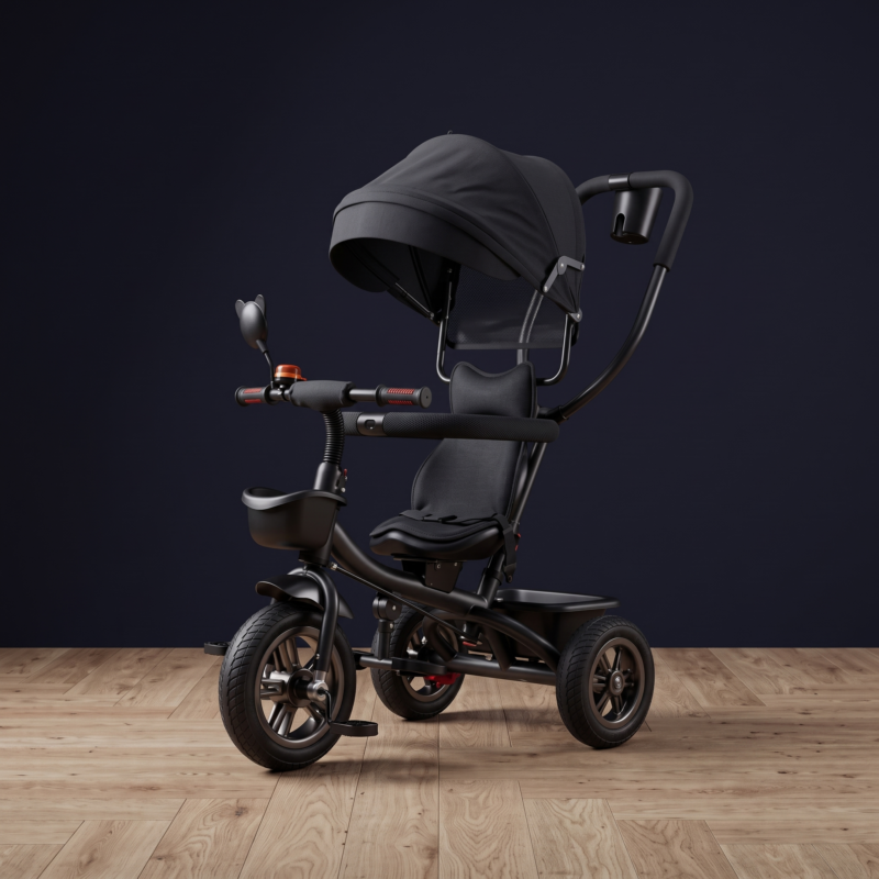 Tricycle Évolutif Pliable - Siège Pivotant 360°