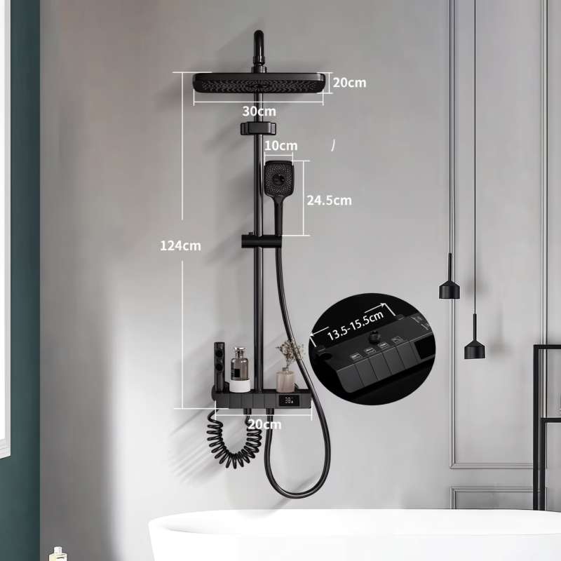 Colonne de Douche Thermostatique Numérique avec Écran LED