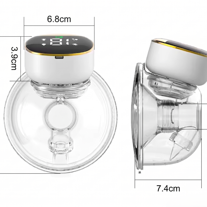 Tire-Lait Électrique Mains Libres Portable avec Écran LED 0.1