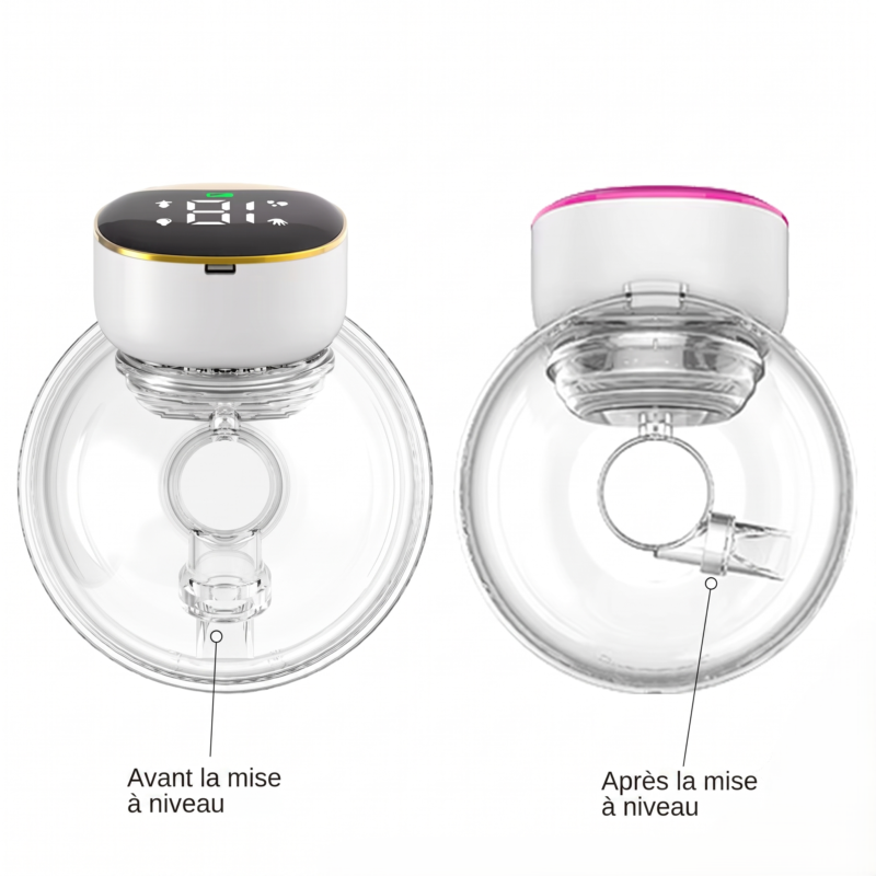 Tire-Lait Électrique Mains Libres Portable avec Écran LED