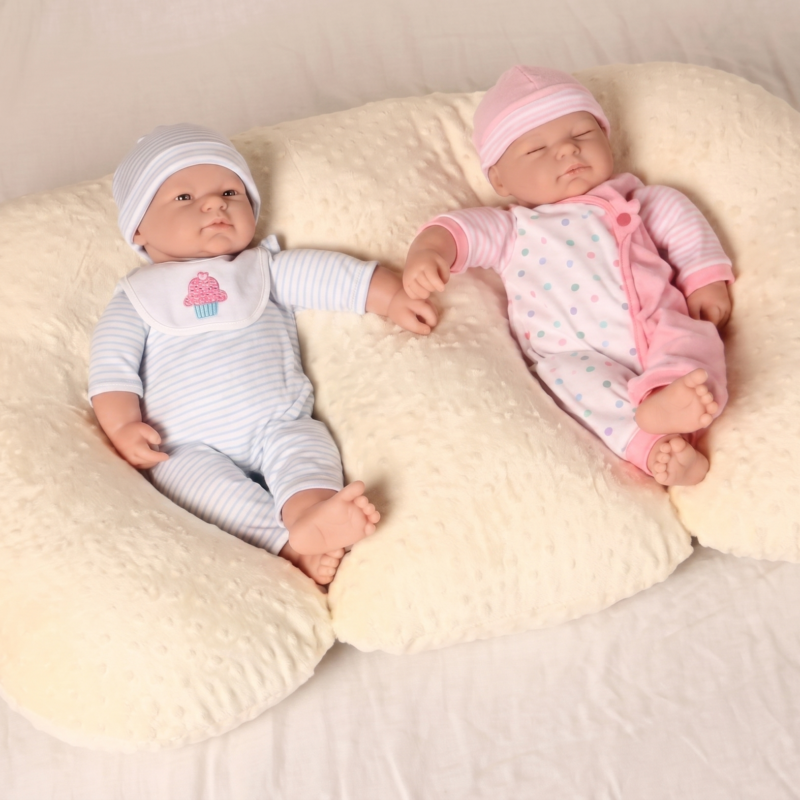 Coussin d'Allaitement et d'Éveil Jumeaux, Support Lombaire &Anti- Régurgitation